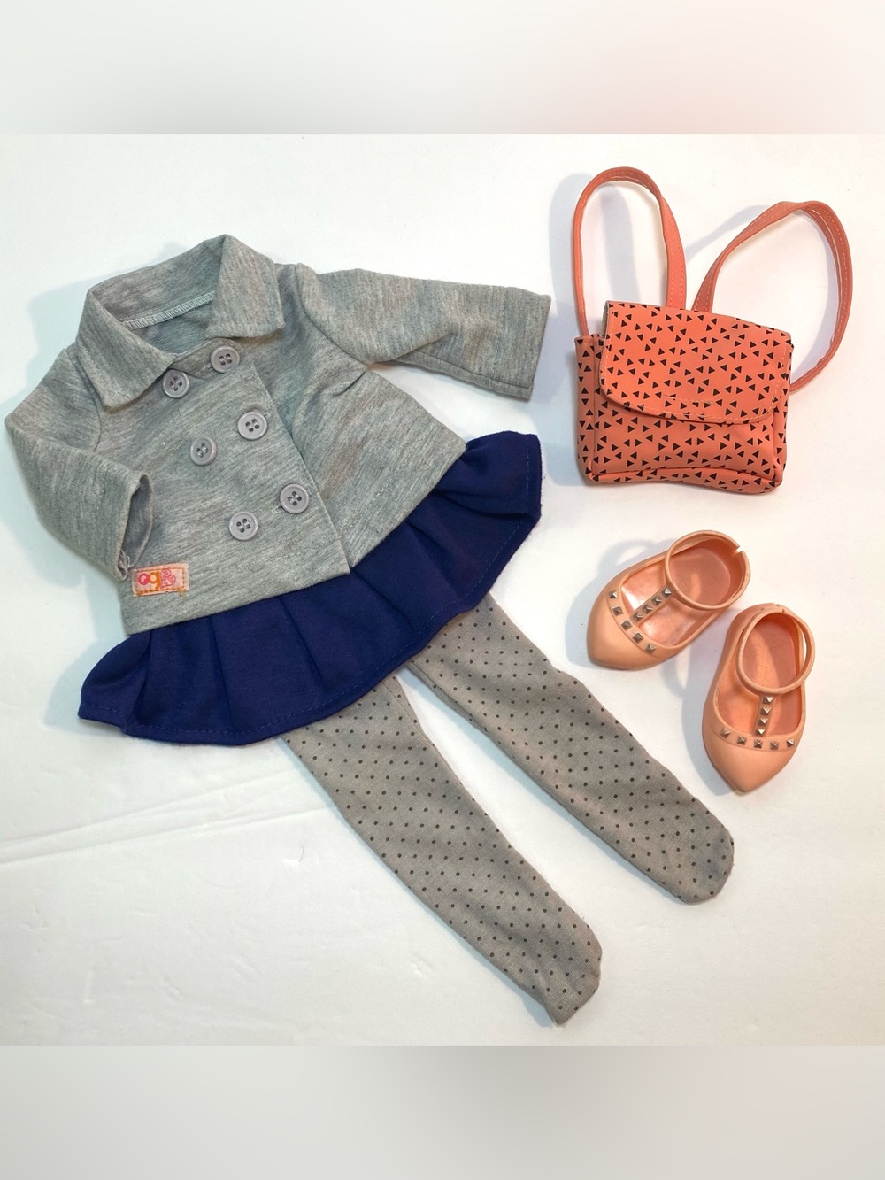 Our Generation 18” Doll Clothes Class Act Back to School Outfit Backpack Shoes